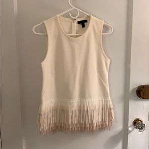 J. Crew cream party top